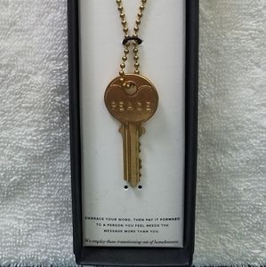 The Giving Keys- Peace. Unisex classic ball chain